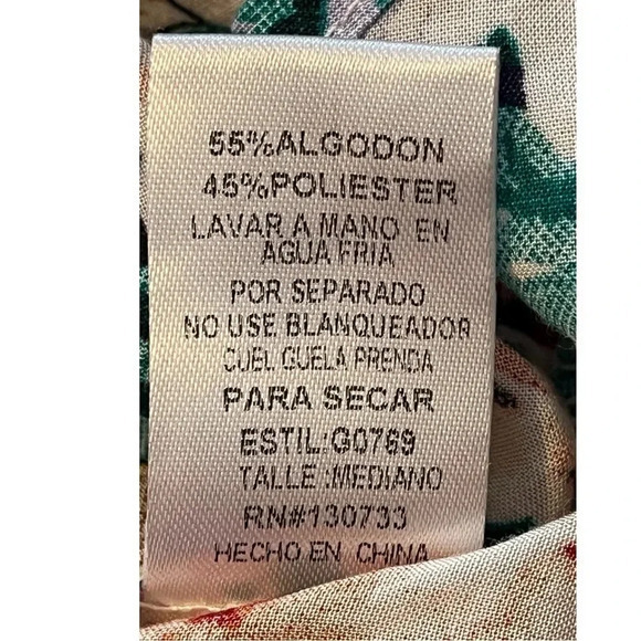 UMGEE FLORAL BOHO GYPSY TRAPEZE SWING PEASANT DRESS MULTICOLOR SIZE MEDIUM - Picture 11 of 11